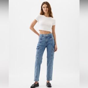 GAP FACTORY | Mid Rise '90s Loose Cargo Jeans size 28 short